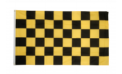 Bandiera a quadri neri-gialli