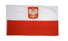 Bandiera Polonia con aquila