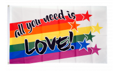 Bandiera Arcobaleno All you need is Love