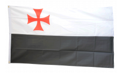 Bandiera Croce Templare nero-bianco