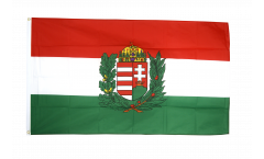 Bandiera Ungheria con stemmi