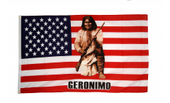 Bandiera USA Indiano con fucile