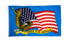 Bandiera USA Proud to be American