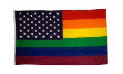 Bandiera USA Arcobaleno