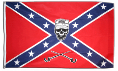 Bandiera USA Stati del Sud con teschio Rebel Skull