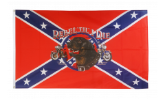 Bandiera USA Stati del Sud Rebel till I die