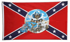 Bandiera USA Stati del Sud autocarro con diligenza