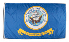 Bandiera USA US Navy retired