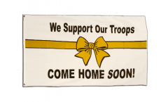 Bandiera USA We support our troops comme home soon