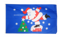 Bandiera Babbo Natale HoHoHo