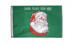 Bandiera Babbo Natale Santa please stop here