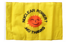 Bandiera Nuclear Power No Thanks con orlo
