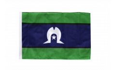 Bandiera Australia Torres Strait Islands con orlo