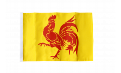 Bandiera Belgio Vallonia con orlo