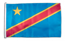 Bandiera Repubblica democratica del Congo con orlo