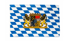 Bandiera Germania Baviera con leone con orlo