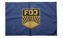 Bandiera Germania dell'Est FDJ Libera Gioventù Tedesca con orlo