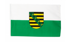 Bandiera Germania Sassonia con orlo