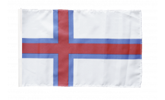 Bandiera Isole di Faroer con orlo