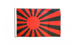 Bandiera Tifosi rossi neri con orlo