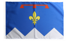 Bandiera Francia Alpes-de-Haute-Provence con orlo