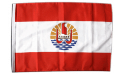 Bandiera Francia Polinesia francese con orlo