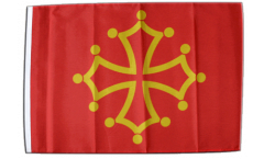 Bandiera Francia Midi-Pirenei con orlo