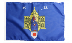 Bandiera Francia Montpellier con orlo