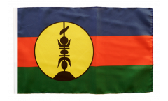 Bandiera Francia Nuova Caledonia Kanaky con orlo