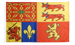 Bandiera Francia Pyrénées-Atlantiques con orlo