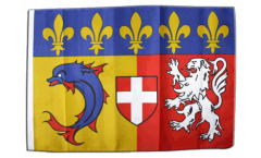 Bandiera Francia Rodano Alpi con orlo