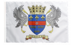 Bandiera Francia Saint-Barthélemy con orlo