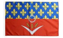 Bandiera Francia Seine-Saint-Denis con orlo