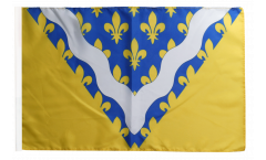 Bandiera Francia Valle della Marne con orlo