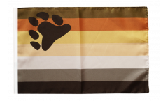 Bandiera Gay Pride Bear con orlo