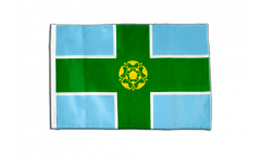 Bandiera Regno Unito Derbyshire con orlo
