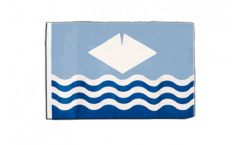 Bandiera Regno Unito Isola di Wight con orlo