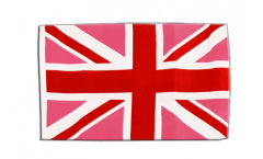 Bandiera Regno Unito Union Jack Pink con orlo