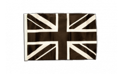 Bandiera Regno Unito Union Jack neri con orlo