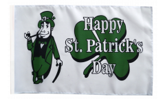 Bandiera Happy St. Patrick's Day Saint Patrick's Day con orlo