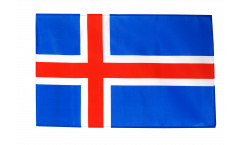 Bandiera Islanda con orlo