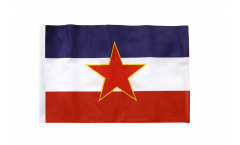 Bandiera Yugoslavia vecchia con orlo