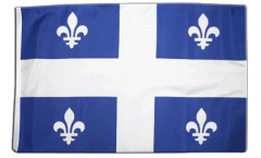 Bandiera Canada Quebec con orlo