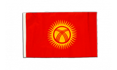 Bandiera Kirghizistan con orlo