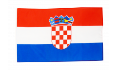 Bandiera Croazia con orlo