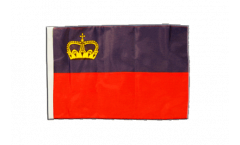 Bandiera Liechtenstein con orlo