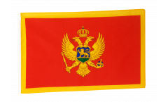 Bandiera Montenegro con orlo