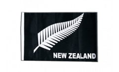 Bandiera Nuova Zelanda Piume All Blacks con orlo