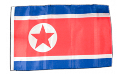 Bandiera Corea del Nord con orlo