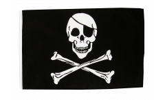 Bandiera Pirata Skull and Bones con orlo